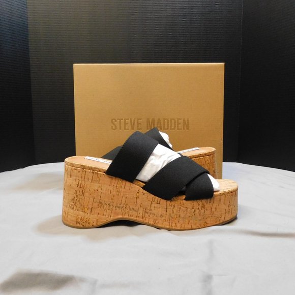 STEVE MADDEN Women's Deo Strappy Platform Wedge Sandals - Picture 3 of 5